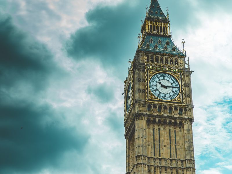 Big Ben at the Palace of Westminster, London