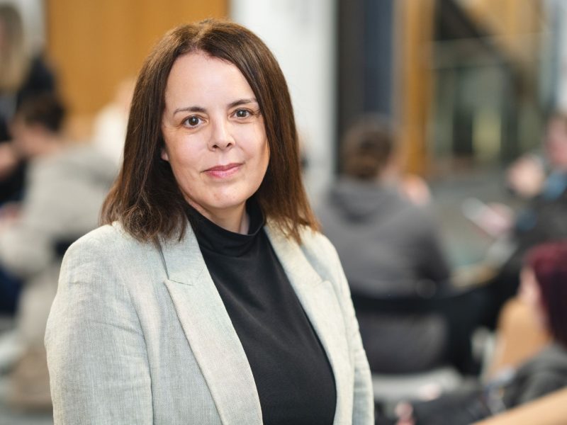 Anna Dawe in her office at Wigan and Leigh College.