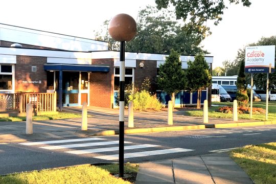The front of Catcote Academy building in Hartlepool.