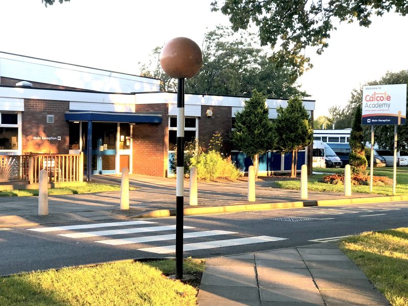 The front of Catcote Academy building in Hartlepool.