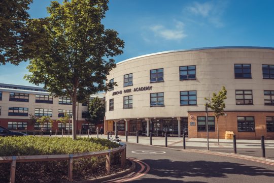 The front of Jesmond Park Academy building